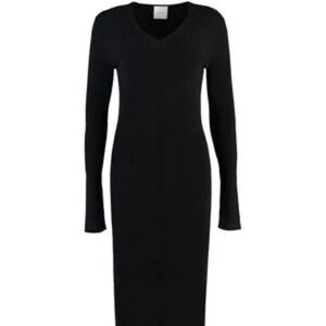 Calvin Klein Classic Black Long Sleeve Dress